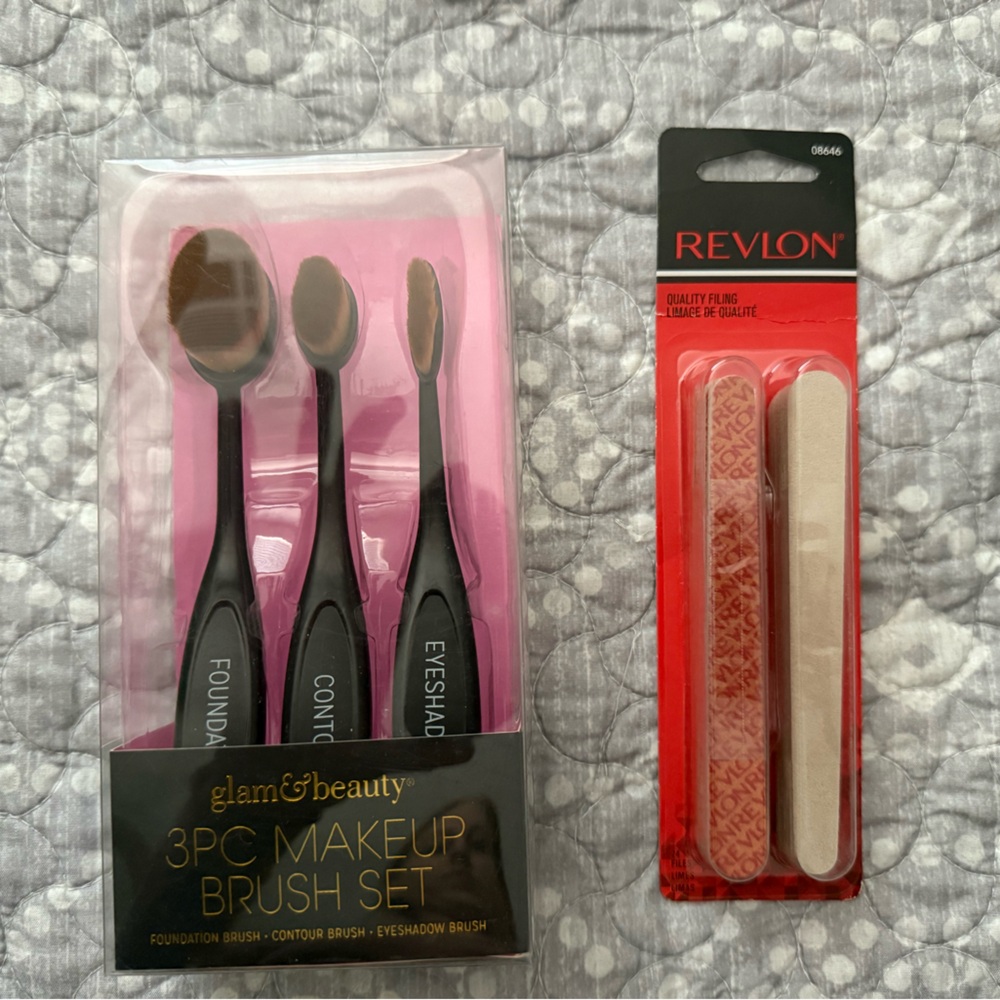🦄Revlon Glam & Beauty 3-Piece Makeup Brush Set